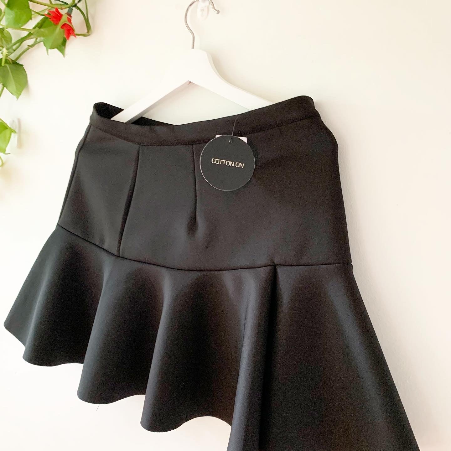 Cotton On Black Mini Skirt, Size Small, Women's, New with Tags