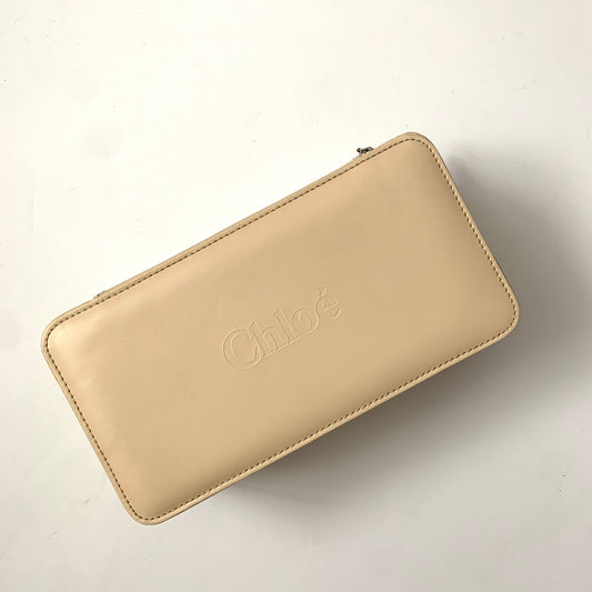 Chloé Beige Makeup Travel Case Vanity Box