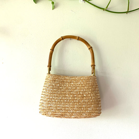 Charter Club Mini Wicker Shoulder Purse