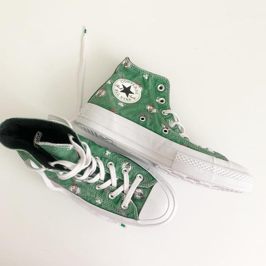 Converse Chuck Taylor Boston Celtics High-Top Sneakers Size 6 Men's 8 Women's Green