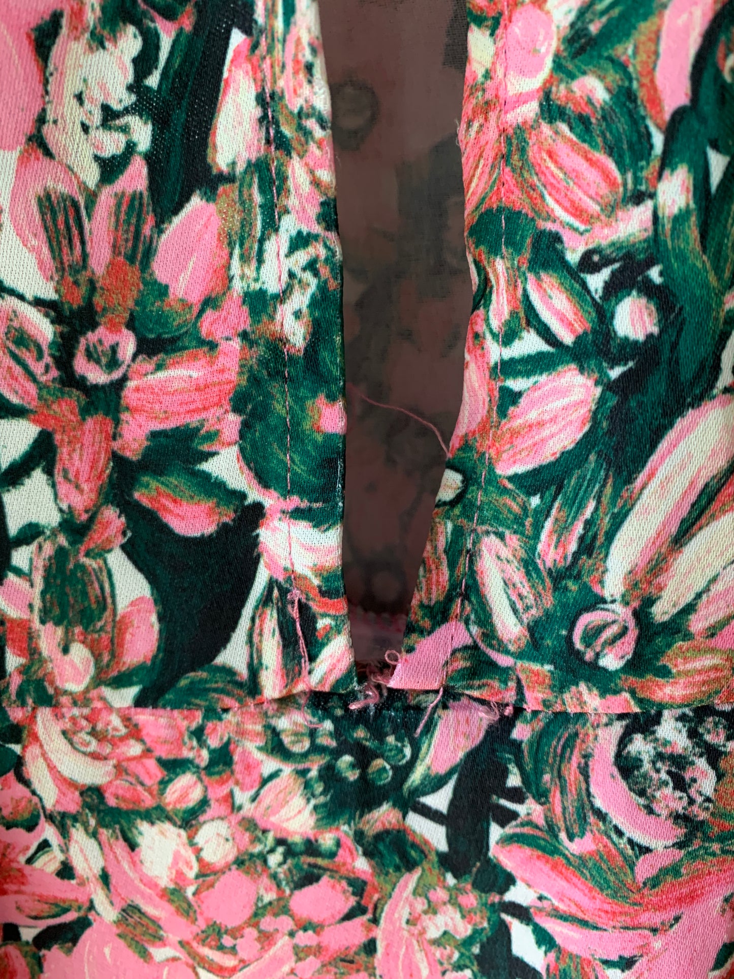 H&M Pink Multicolor Floral Backless Midi Dress 10
