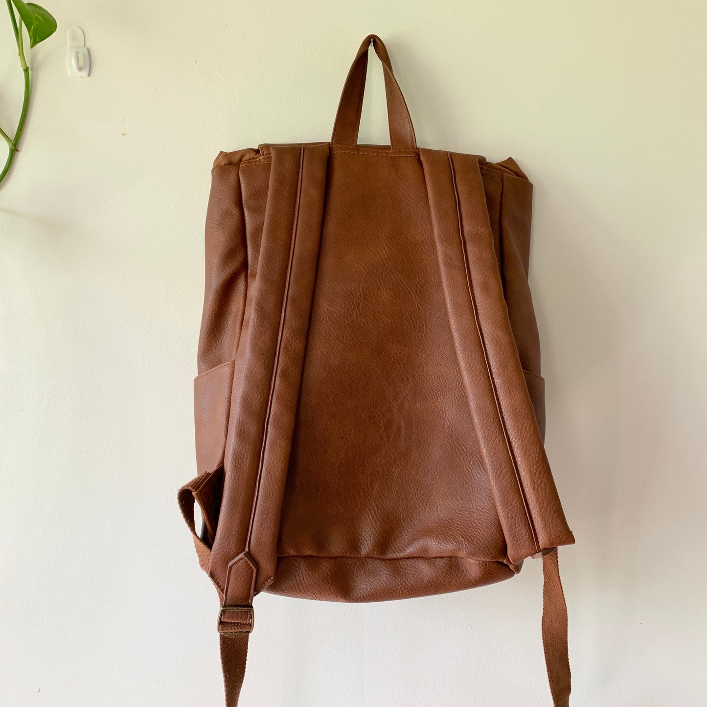 Universal Thread Faux Leather Brown Backpack Purse