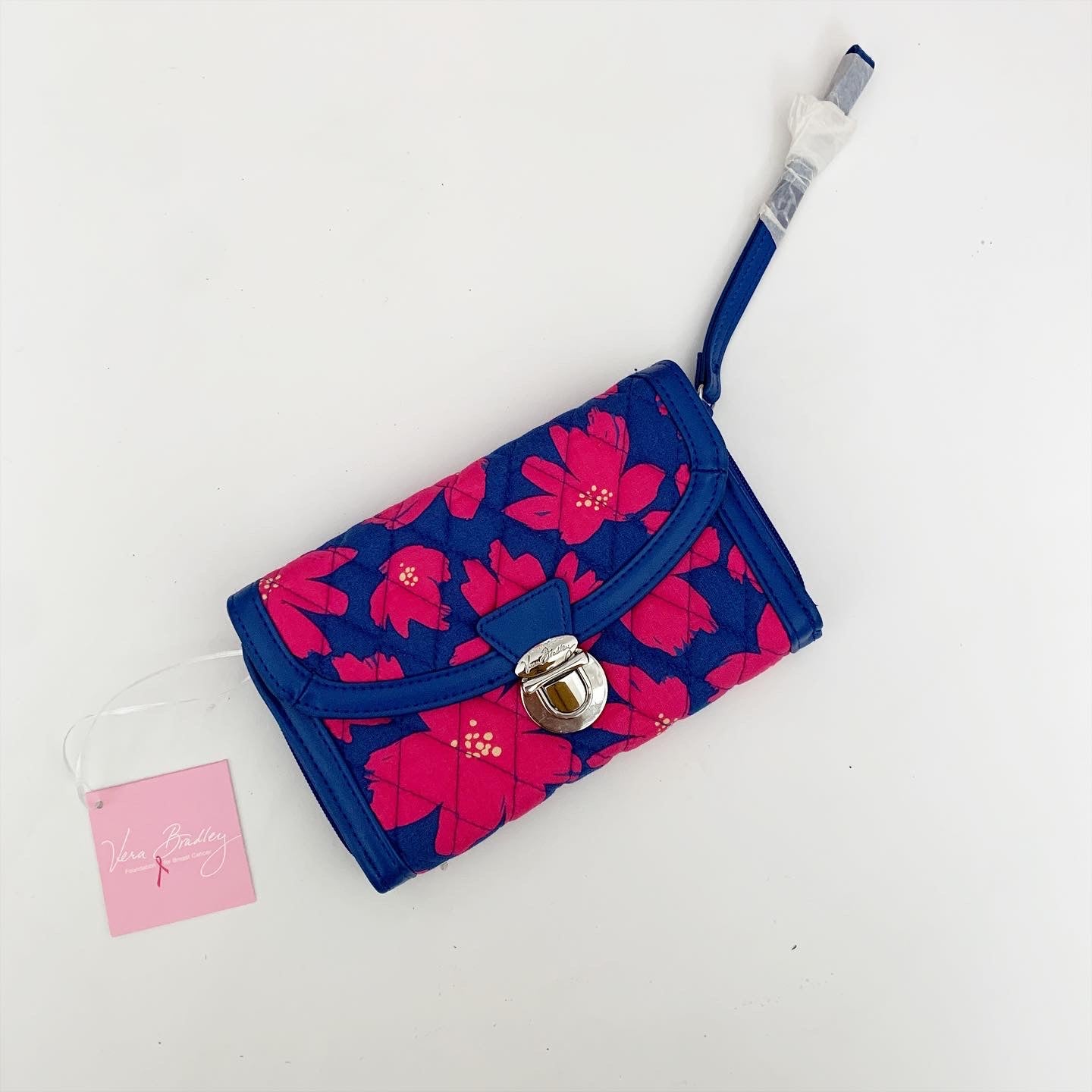 Vera Bradley Art Poppy Floral Wallet & Clutch Wristlet