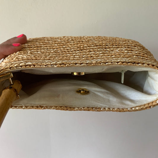 Charter Club Mini Wicker Shoulder Purse