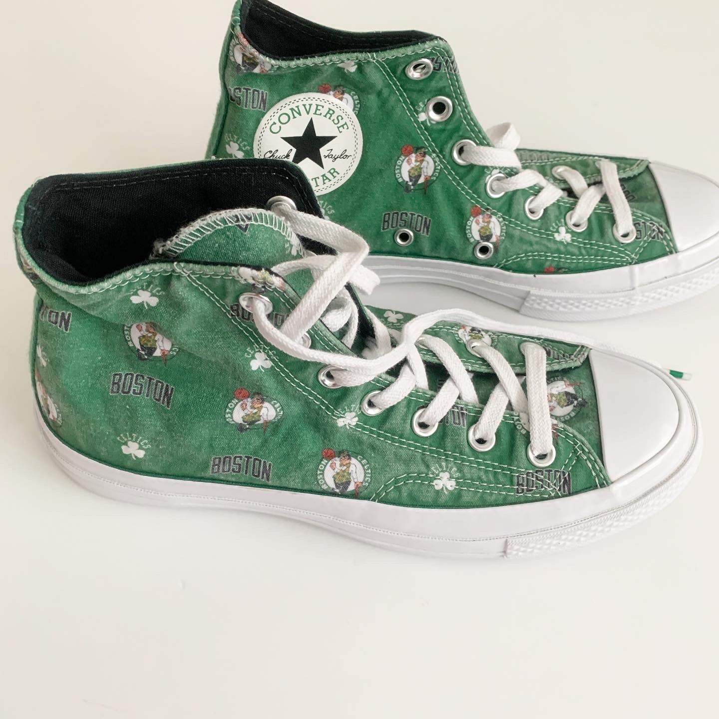 Converse Chuck Taylor Boston Celtics High-Top Sneakers Size 6 Men's 8 Women's Green