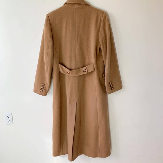 Vintage Preston & York Tan Camel Wool Overcoat