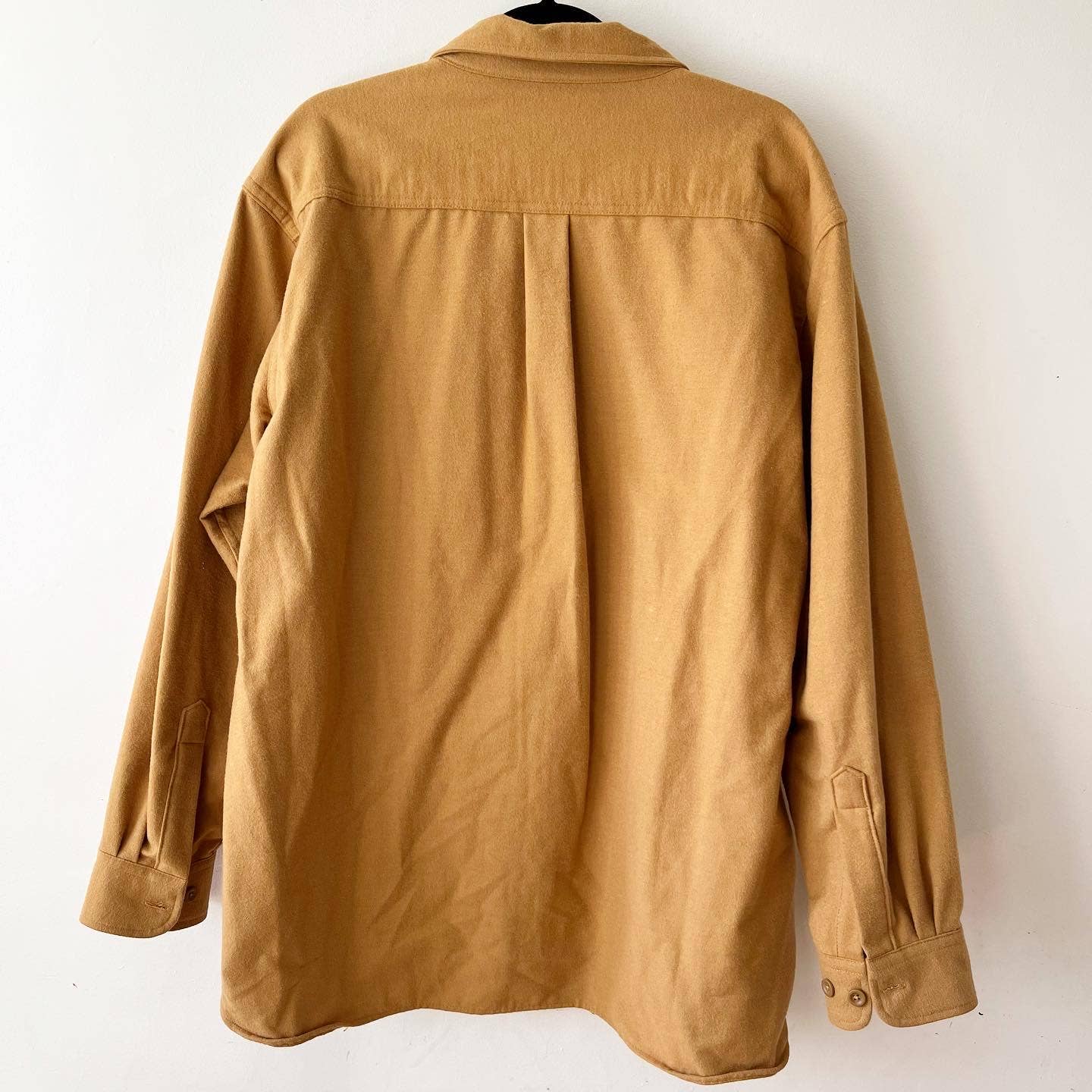 L. L Bean Tan Chamios Cloth Shirt Shacket