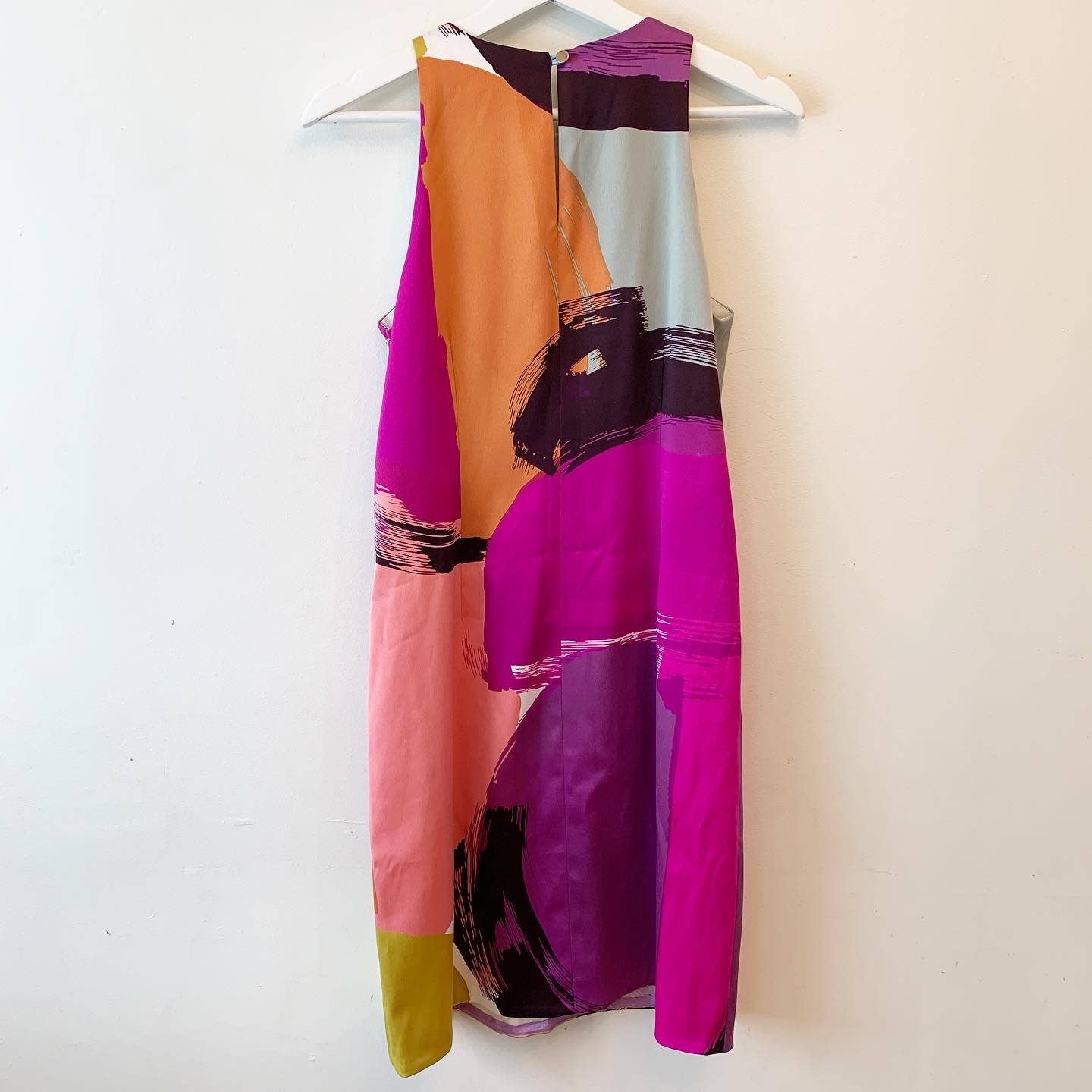 Ann Taylor Modern Art Colorful Pattern Dress