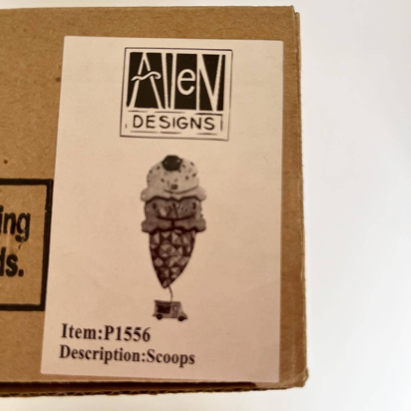 Allen Designs Scoops Ice Cream Shaped Pendulum Novelty Clock