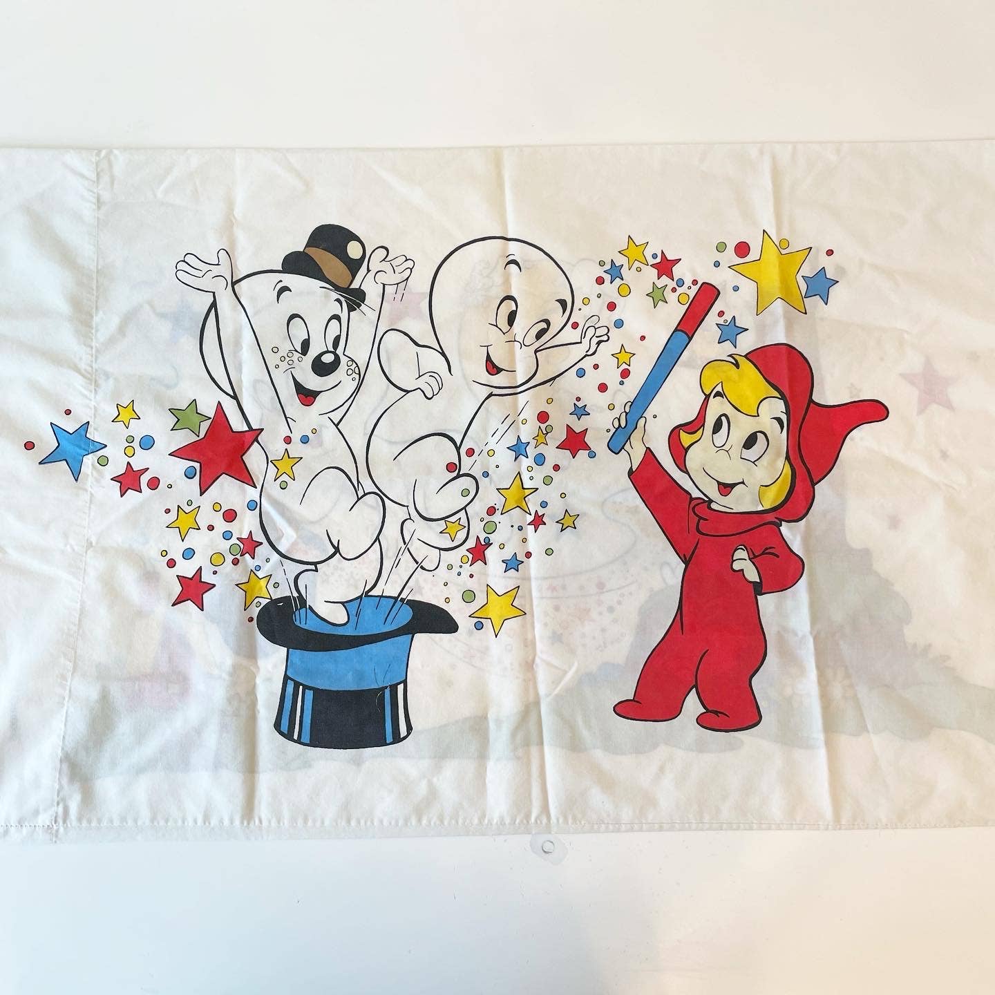 Vintage Harvey Casper the Friendly Ghost & Wendy Pillowcase