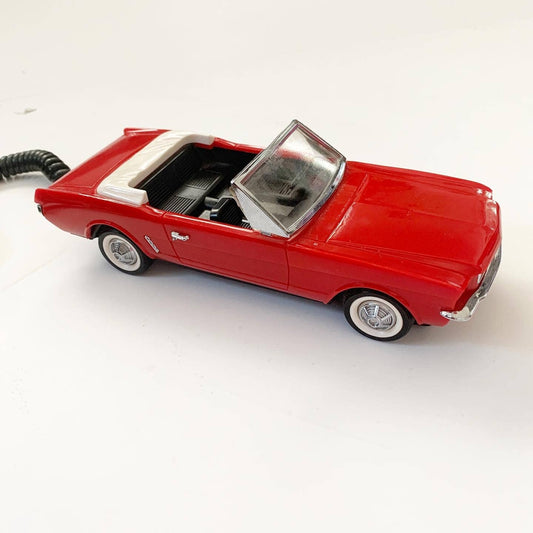 Vintage 1964 Kash N Gold Convertible Ford Mustang Novelty Red telephone